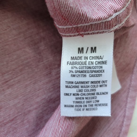 Aero | Men’s Medium Long Sleeve Button-Down Shirt like new - Picture 8 of 9